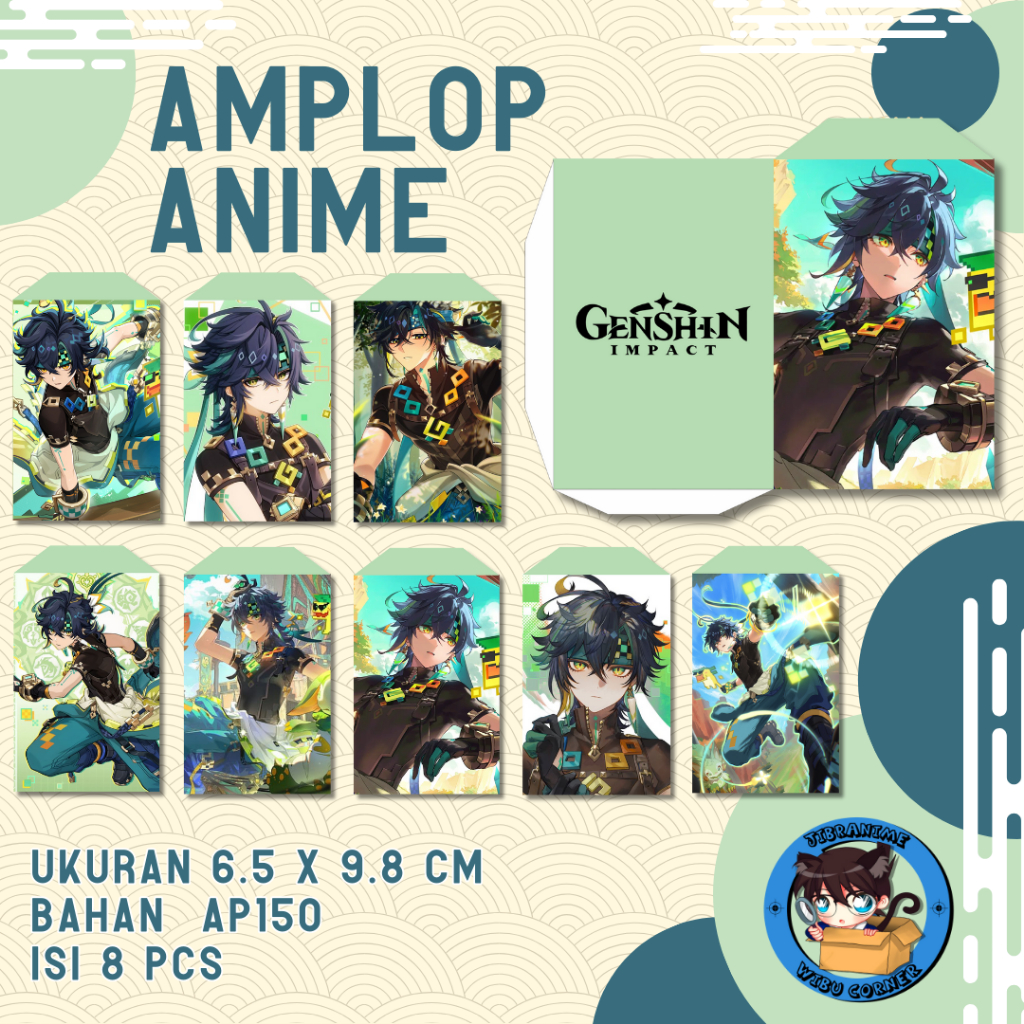 

AMPLOP LEBARAN ANIME KINICH GENSHIN IMPACT