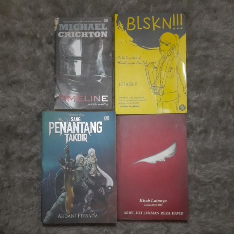 [Preloved] Novel Timeline, Sang Penantang Takdir, BLSKN, Kisah Lainnya 2010-2012