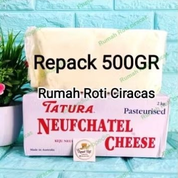 

CREAM CHEESE TATURA NEUFCHATEL REPACK 500GR KRIM KEJU GR TA TURA