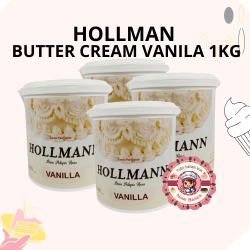 

Hollman Butter Cream Vanilla 1kg / pail krim pelapis