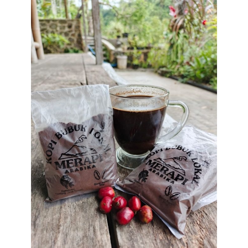 

kopi bubuk lokal merapi, kopi bubuk
