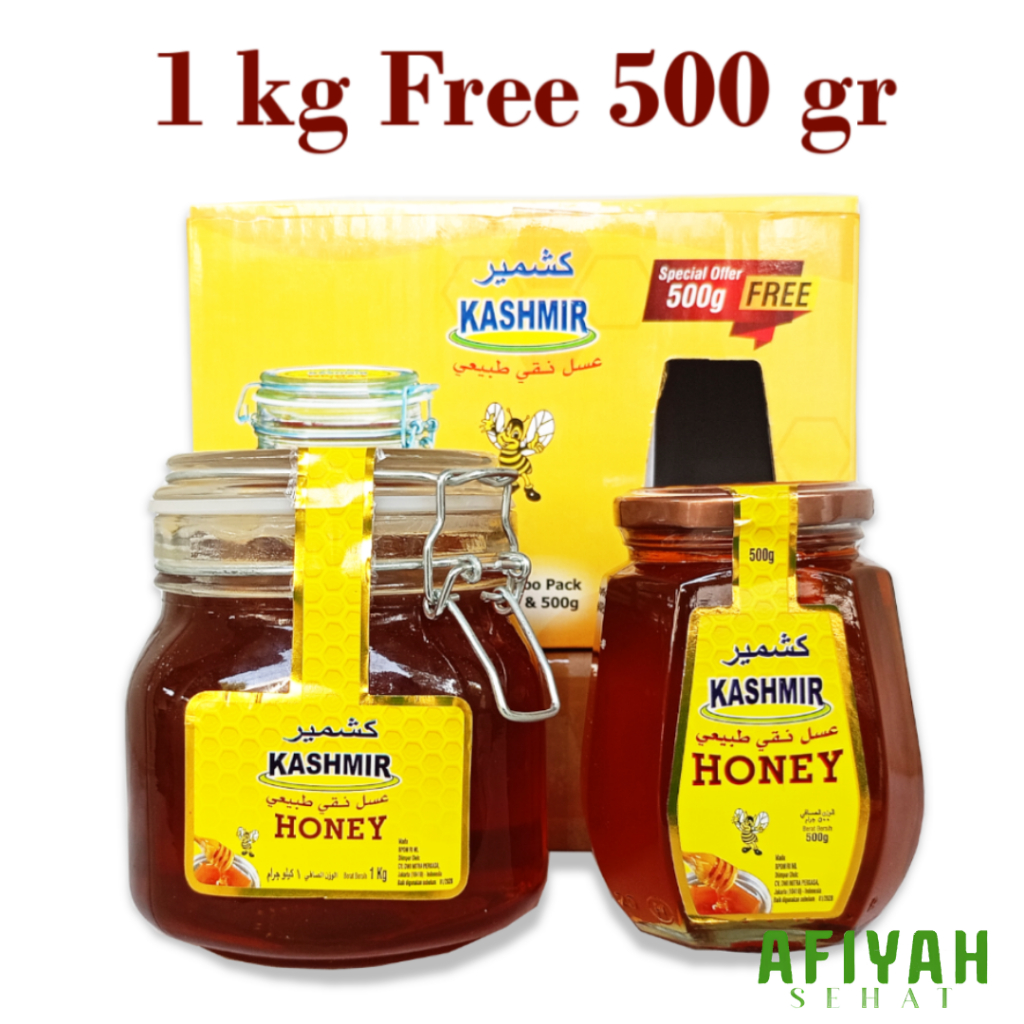 

KASHMIR Madu Murni Asli Alami Original Natural Honey – Import India 1 kg, 500 gr