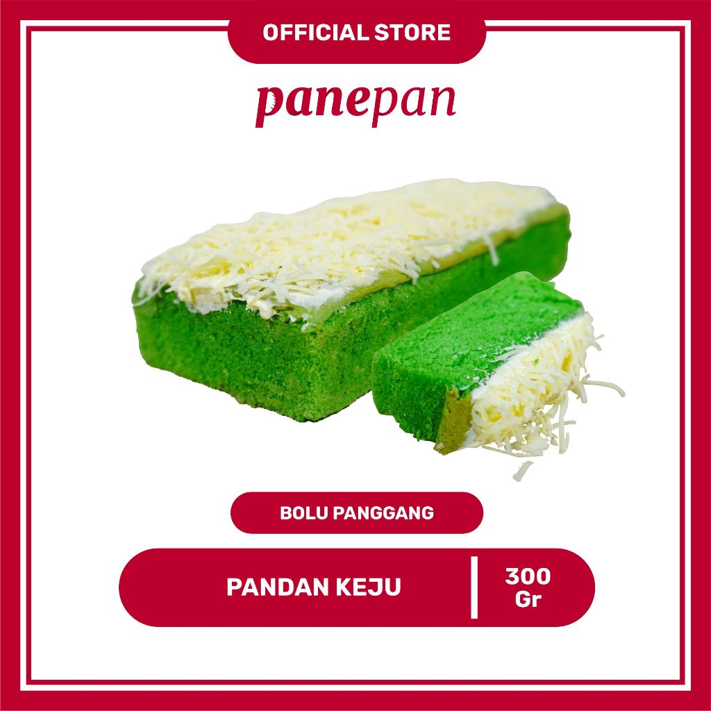 

Bolu Pandan Toping Keju by Panepan Butter Premium Aneka Flavour