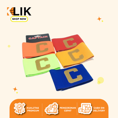 BAN KAPTEN / CAPTAIN ARMBAND / Kapten Sepak bola Futsal Import