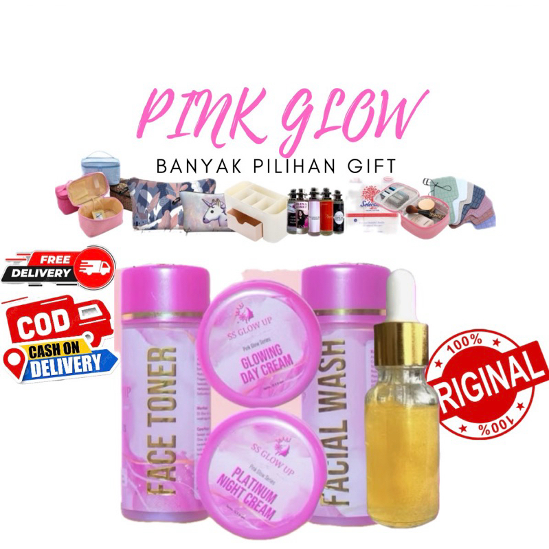 Paket Pink Glow+ Serum Cream SS Glow Up by Sartika Diman Skincare