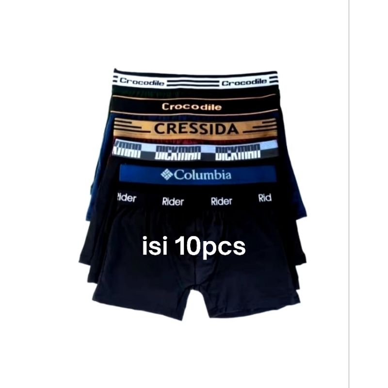 Celana Dalam pria Boxer / Celana Dalam Laki-laki/Boxer katun murah berkualitas 10 PCS