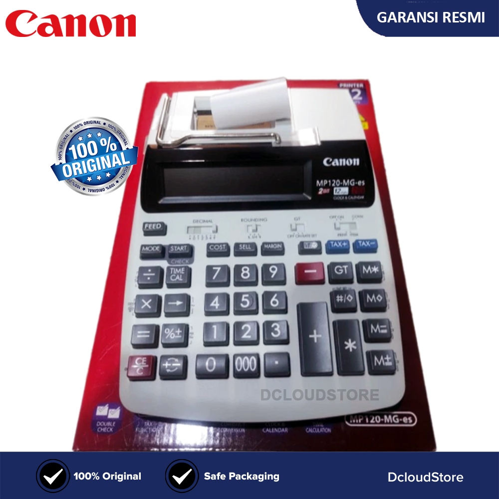 

Kalkulator Kasir Printer Struk CANON Original 12 Digit Kalkulator Print MP120 MG