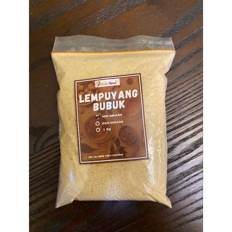 

Lempuyang / Puyang bubuk 100 gram murni tanpa campuran