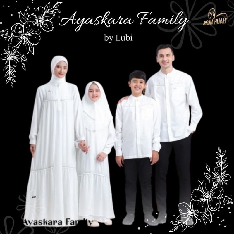 Sarimbit Lubi Ayaskara white / Sarimbit  Lubi 2025 / Sarimbit keluarga