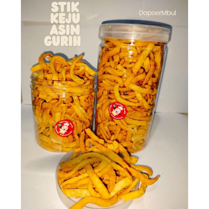 

Stik Keju Asin Gurih Ukuran Toples 1000ML/600ML Stik Keju Asin Kue Viral