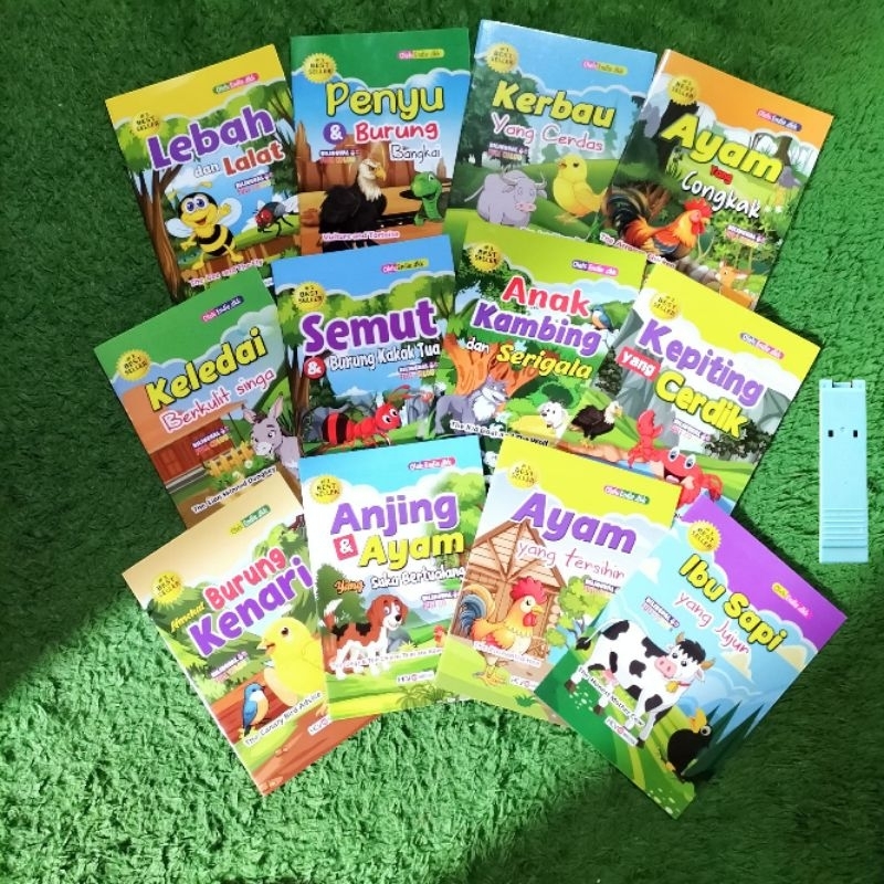 PAKET ISI 12 BUKU CERITA ANAK DAN DONGENG BINATANG LEBAH DAN LALAT PENYU KERBAU YANG CERDAS AYAM CON