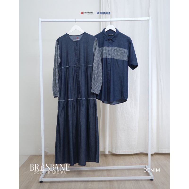 Gamis Denim Couple Kemeja Denim by Yasmeera x ElRashed