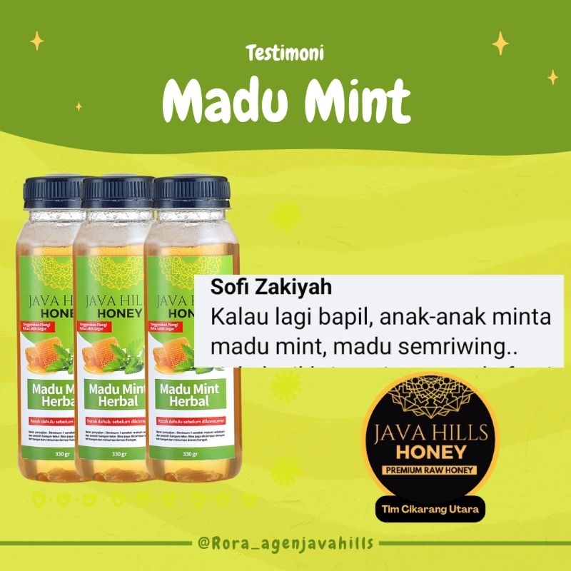

Bny31 Madu Mint Java Hills Raw Honey Javahills Honey