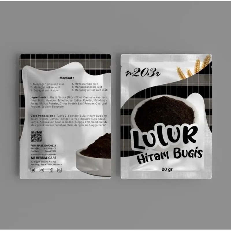 N203R Lulur Hitam Bugis 20gr