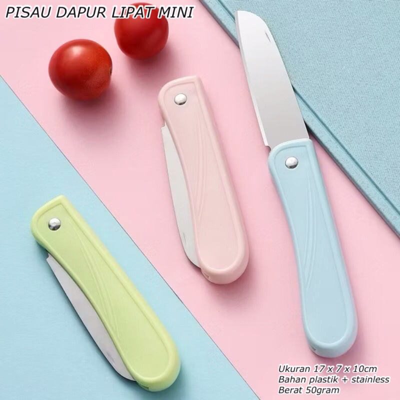 

[GP77] PISAU DAPUR LIPAT MINI || PISAU BUAH DAN SAYUR || PISAU LIPAT MINI STAINLESS || PISAU DAPUR TRAVELING || PISAU LIPAT || PISAU MINI