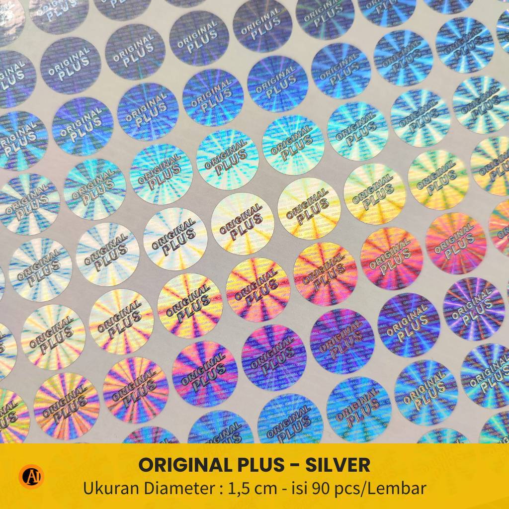 

Stiker Hologram Original PLUS diameter 1,5cm