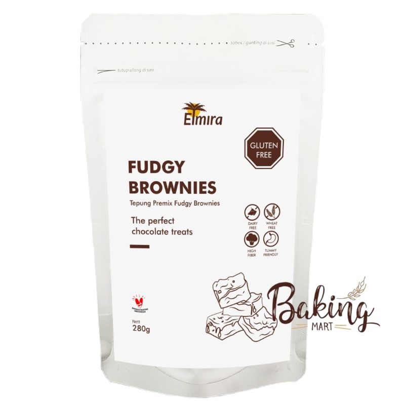 

Tepung Premix Brownies Karton Elmira GF / Dark Chocolate Brownies / Brownies kukus / Brownies panggang