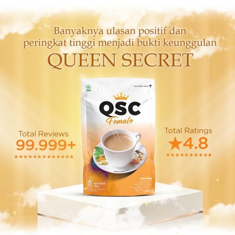 

2 BOX QSC Female coffe herbal 1 pouch isi 100gram halal