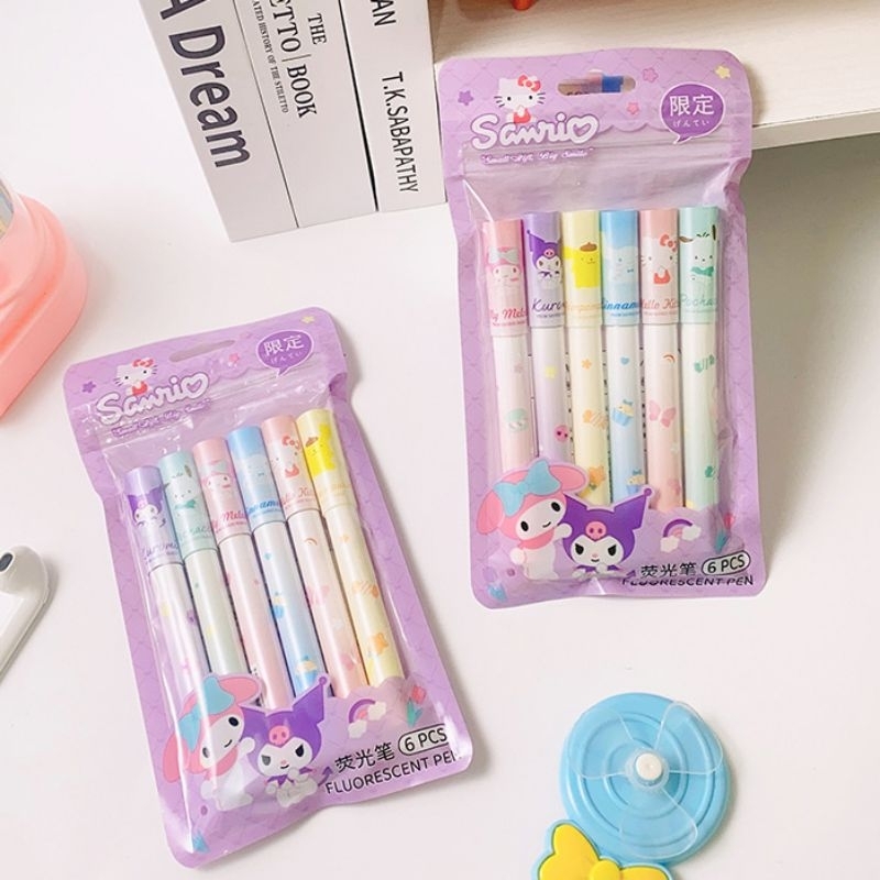 

Stabilo Set Sanrio Isi 6 Pcs Highlighter Warna Warni Sanrio SH02