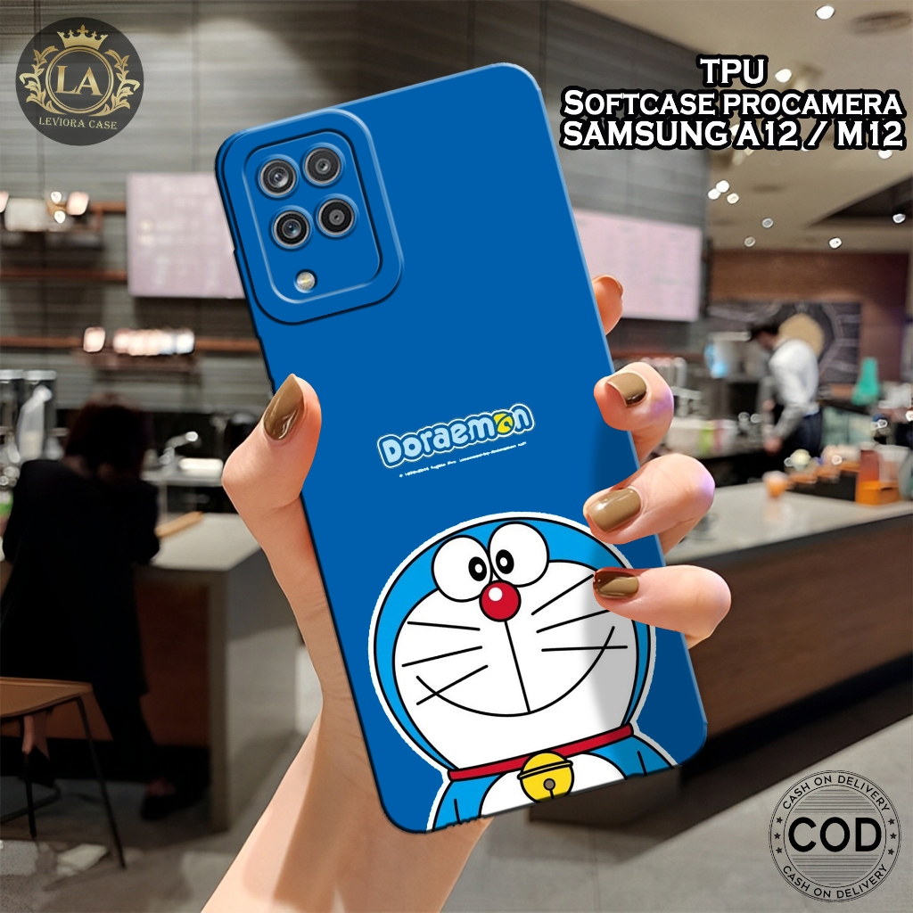 Case Samsung A12 / M12 Terbaru - Leviora Case - Fashion Case Doraemon - Softcase Samsung A12 / M12 -