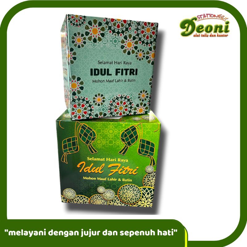 

Box Hampers Kue Kering / Kardus Idul Fitri Hijau 0704/0705
