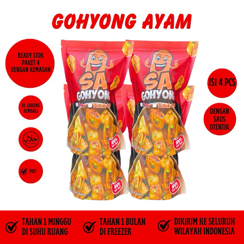 

gohyong ayam frozen chinese food by sagohyong paket 4