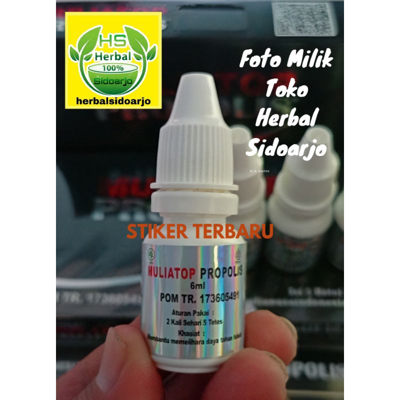 TERMURAH DAN TERLARIS MULIATOP PROPOLIS 1 botol @ 6ml