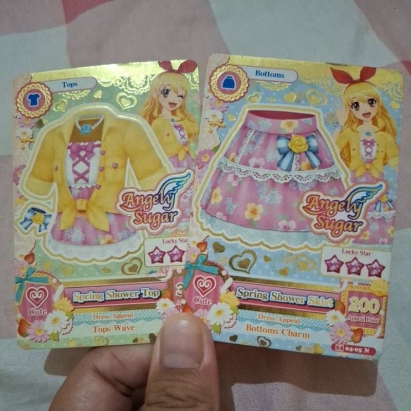 KARTU AIKATSU NORMAL CARD 'Spring Shower Coord' -SATUAN-