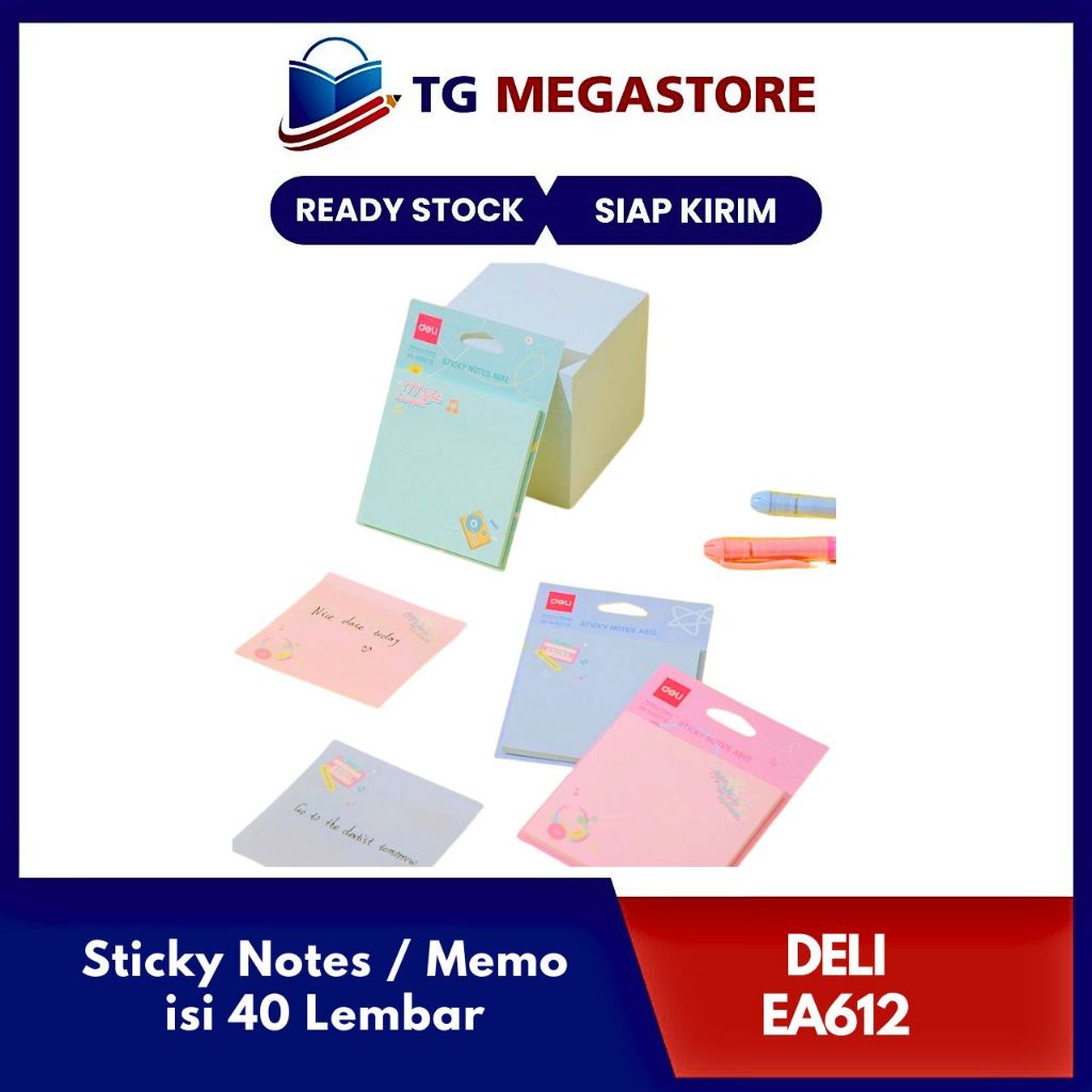 

Sticky Deli Notes / Memo isi 40 Lembar [ Edisi AGNEZ MO ] - EA612