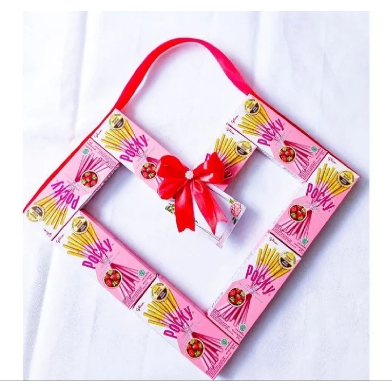 

Ready Stock Pocky Love | Spesial Gift | Pocky Bentuk Love 8 Pocky+Pita