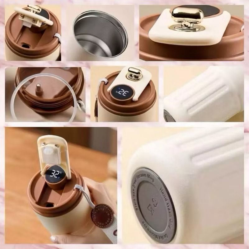 

Ukf5Pc6F4H (Kuliner.Kita) Mug Kopi Aestetic Stainless Steel Sus 316 Dengan Tampilan Suhu / Tumbler