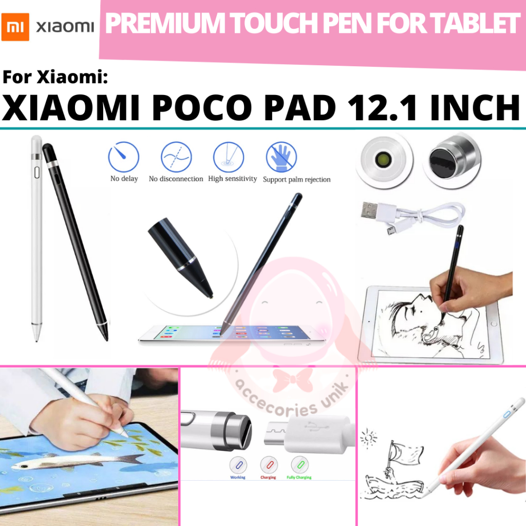 Stylus Pen Xiaomi Poco Pad 12.1 Inch Spen Pencil Fine