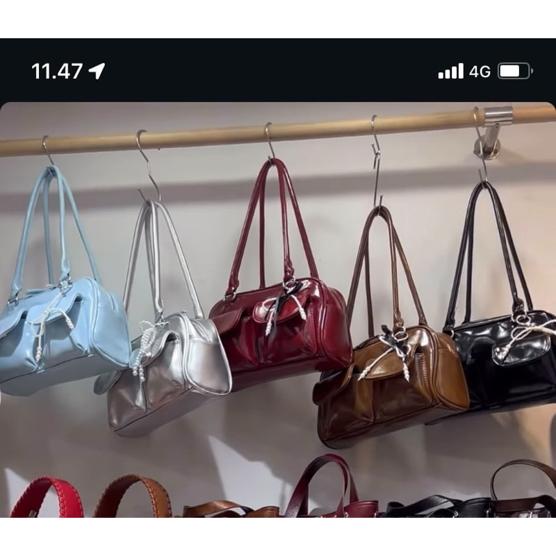 Tas import chin* new warna maroon