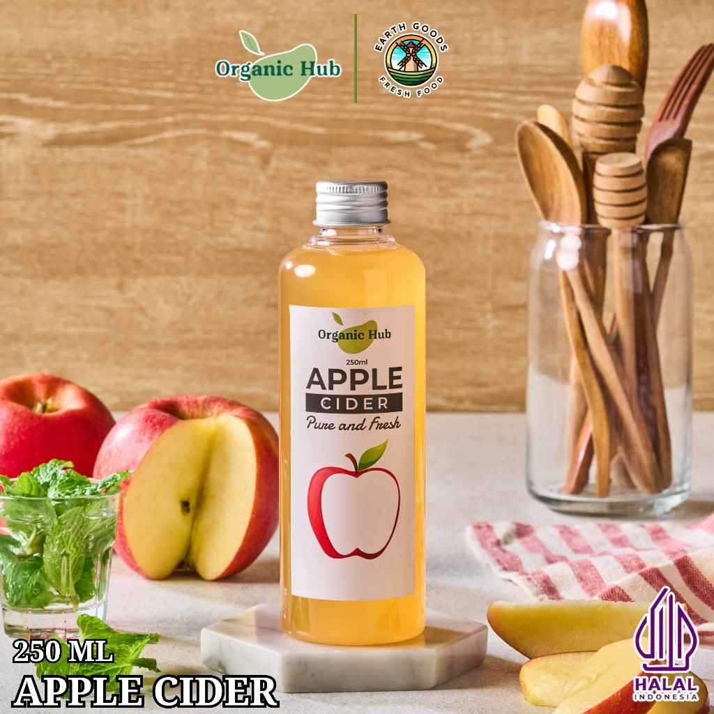 

Organic Hub Cuka Apel Original Organik Apple Cider Vinegar Cuka Sari Apel 250 ml