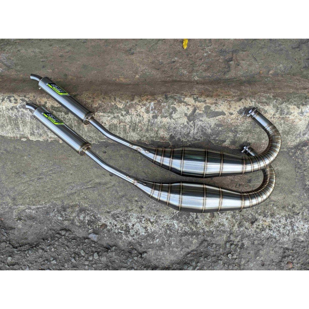 Knalpot Ninja RR SMR Jogja Stainless - Leher Cacing