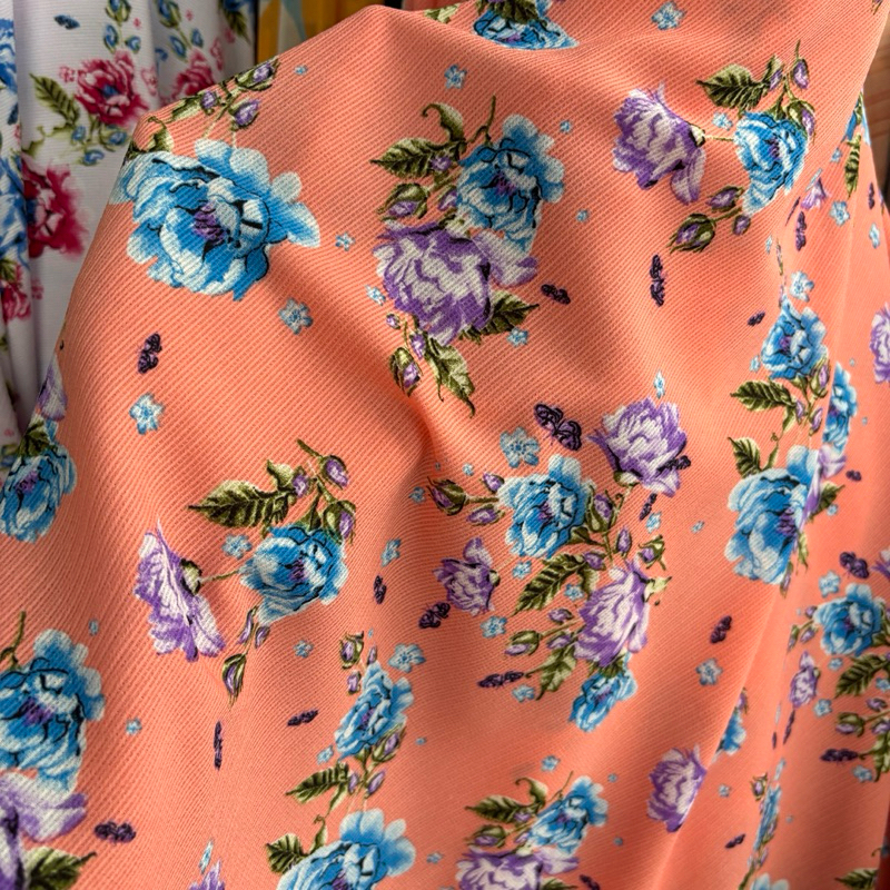 Kain Cringkel Motif Bunga Kecil - kain cringkel motif premium - kain cringkel motif bunga - kain cri