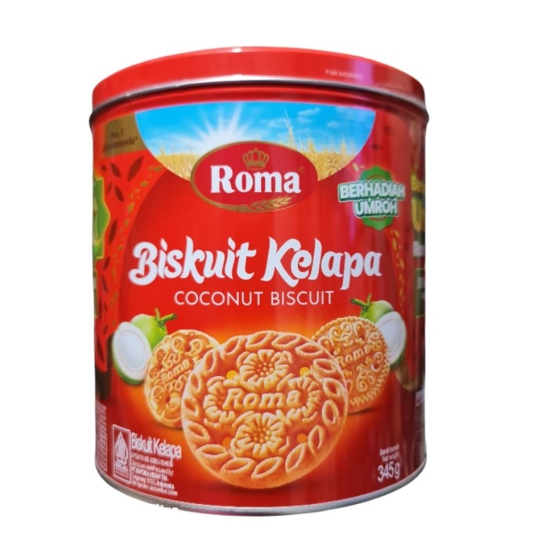 

Roma Kelapa Kaleng/ Biskuit Roma Kelapa 345g