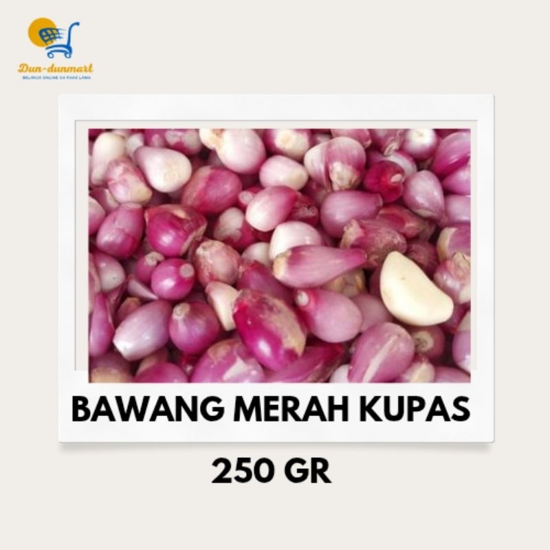 

Bawang Merah Kupas fresh bersih Brebes besar murah berkualitas 250 gr