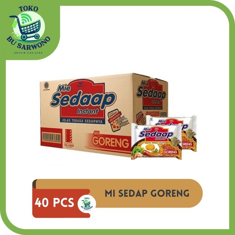 

SEDAAP GORENG 1 DUS KARTON ISI 40 X 90 GRAM | MIE SEDAP GORENG