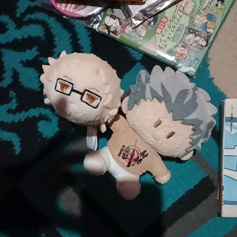 Haikyuu plush, official merch haikyuu tsukishima kei dan bokuto koutaro