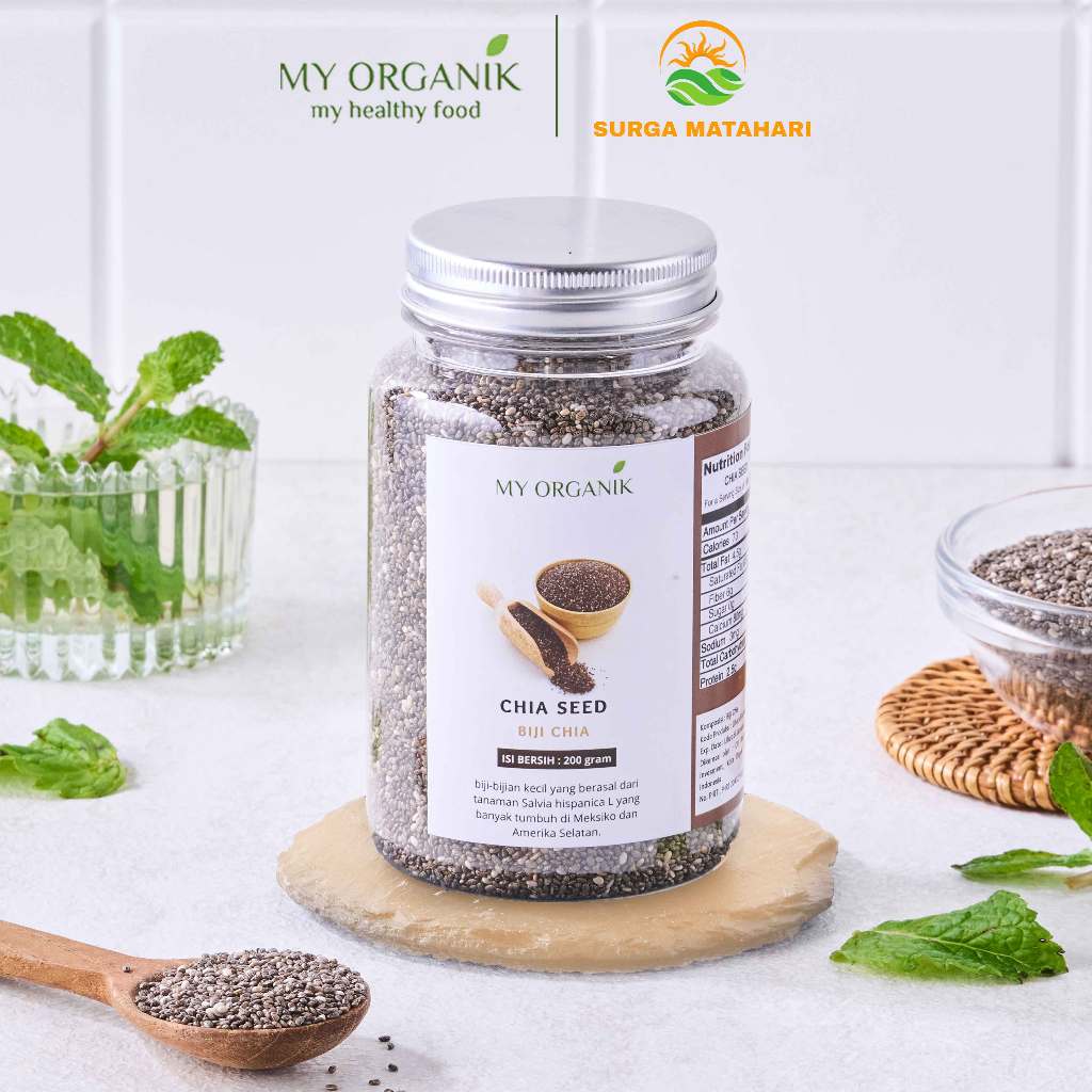 

My Organic Chiaseed Organik biji Chia Seed Premium organic asli tanpa campuran dan pengawet