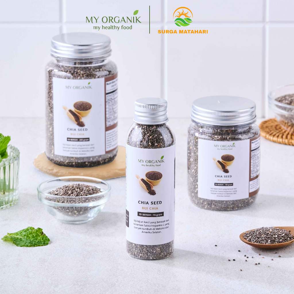 

My Organik Chia Seeds Hitam Organik Grade A Premium Quality Original 100% Murni non GMO Asli
