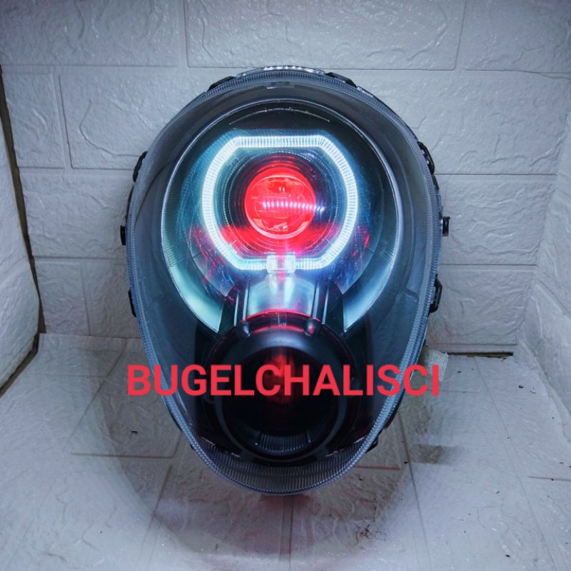 Reflektor Lampu Depan Honda Scoopy Model Custom Biled Projie Daymaker ala | Biled Scoopy