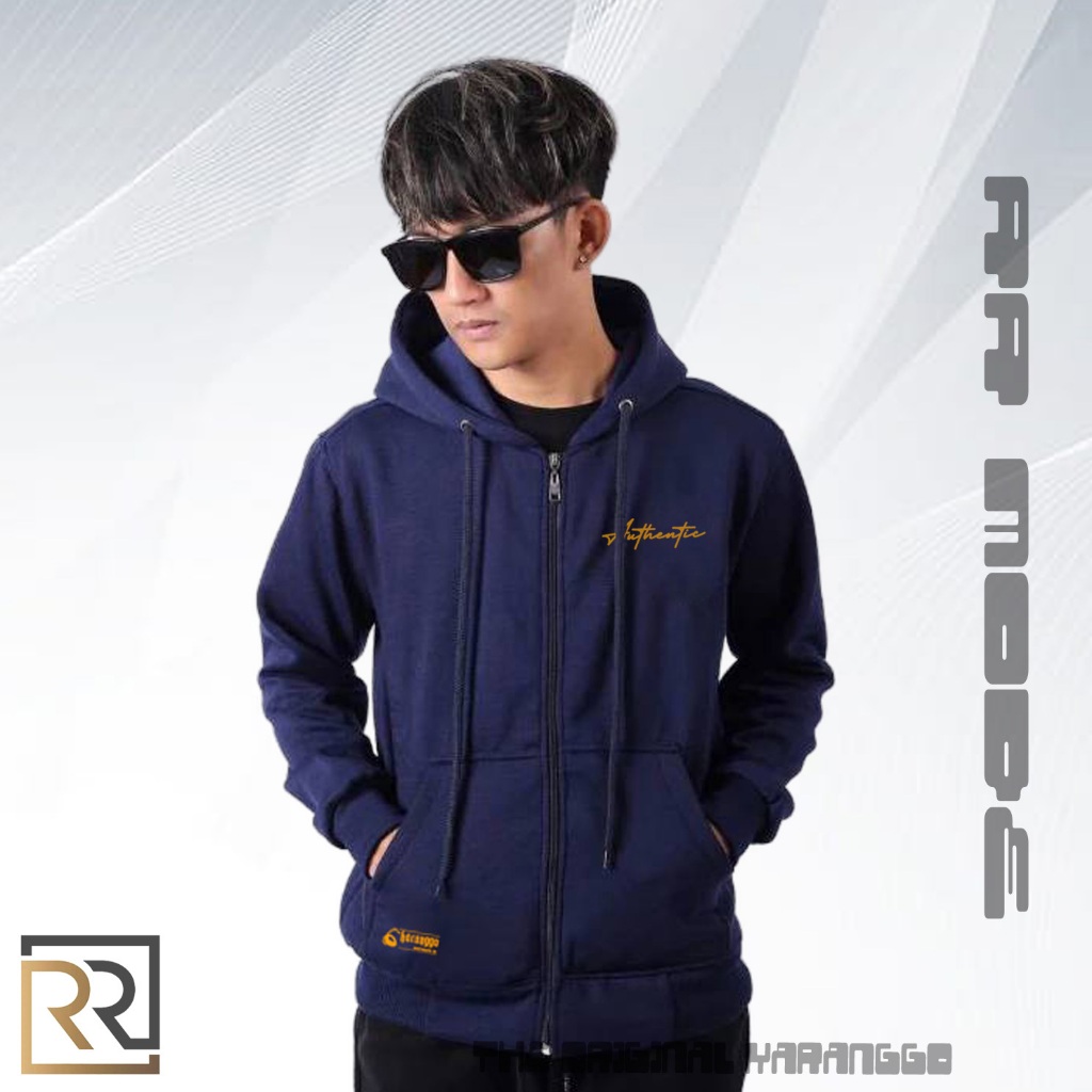 Sweater Hoodie Pria Wanita warna biru Authentic Cowo Cewe Original Distro