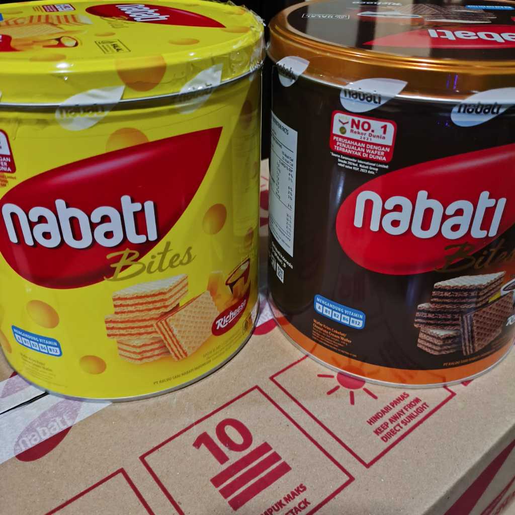 

Nabati Bites Wafer Kemasan Kaleng 240gr Coklat dan Keju