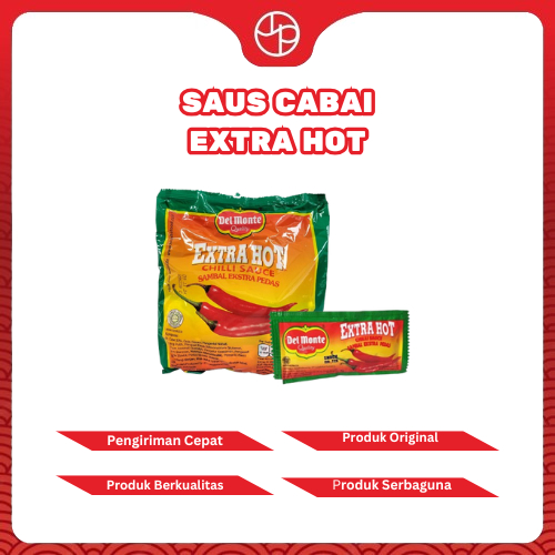 

Del Monte Saus Sambal Extra Hot Kemasan Sachet 24pcs