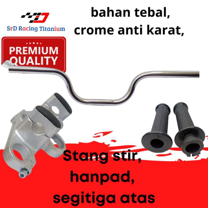 PAKET STANG VIXION OLD ORI - DUDUKAN STANG + HANPAD + STANG STIR JAOAN QUALITY