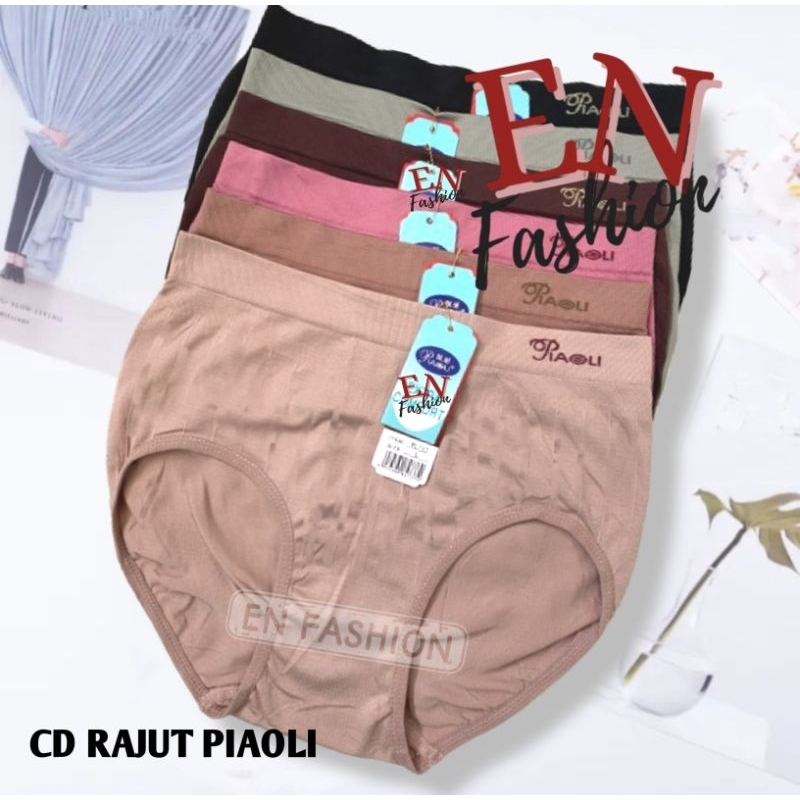 Promo 3,6 Pcs Celana Dalam Wanita Rajut Piaoli 737/747/418/9901 - Cd Cewek Rajut