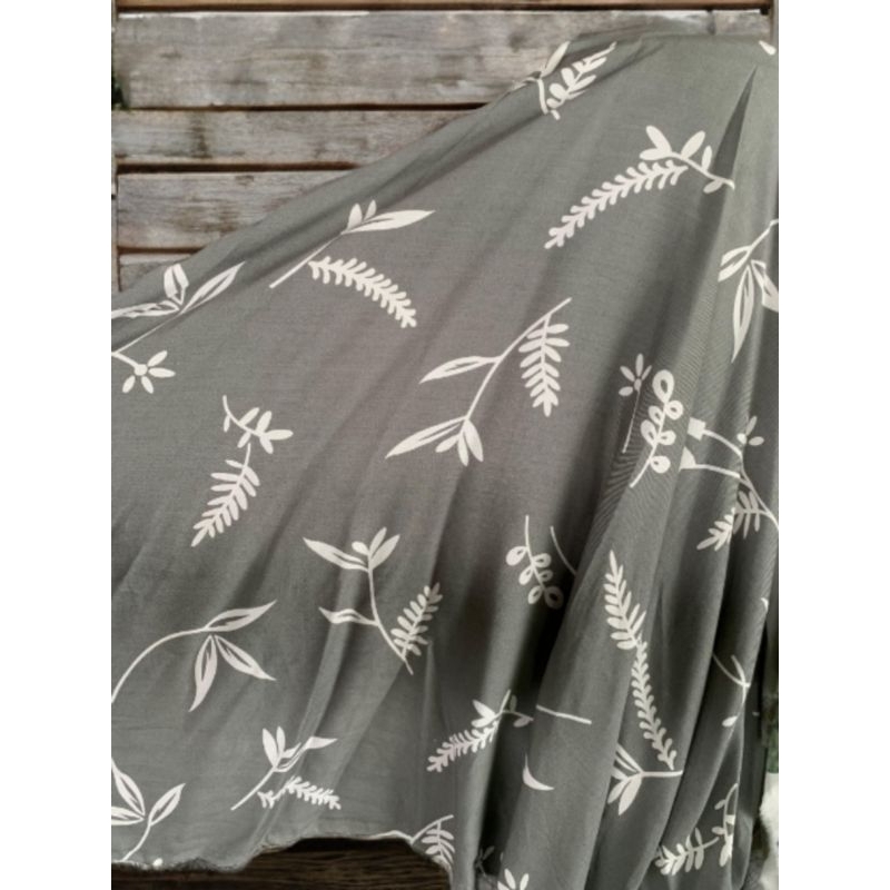 bahan kain katun rayon motif bunga /kain rayon viscose premium