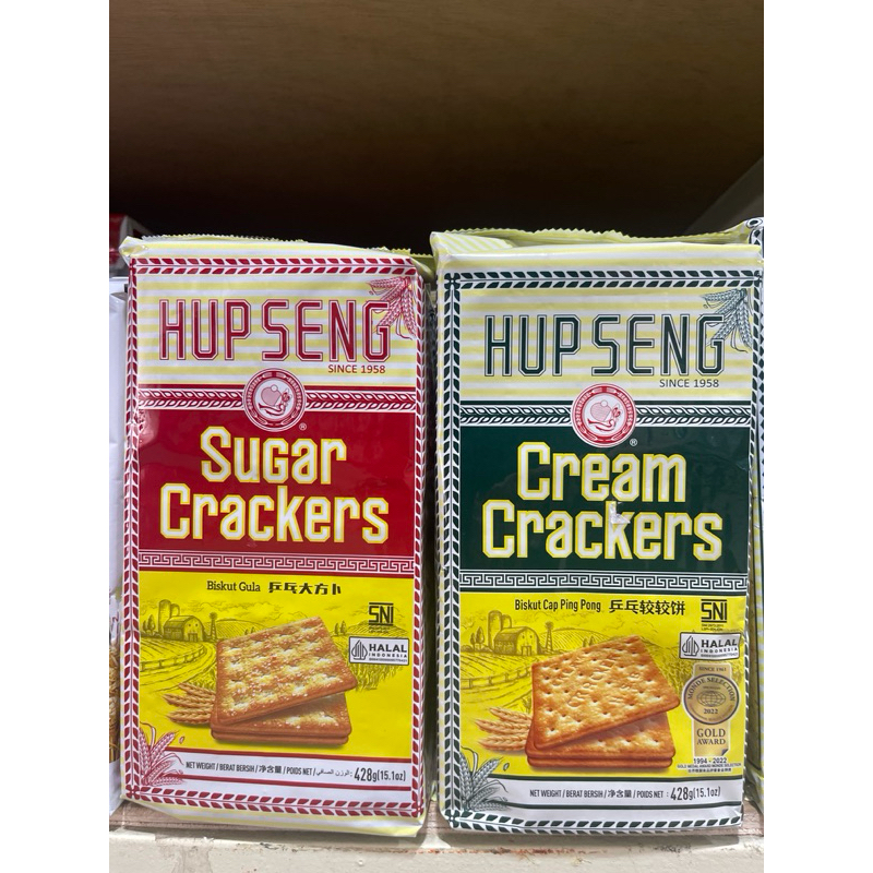 

Biskuit Hup Seng/HupSeng Sugar/Cream crackers 428g